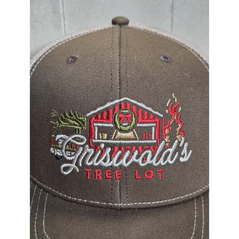 STLHD Griswold's Tree Lot Christmas Vacation Trucker Hat Brown Snapback NWT - Picture 2 of 8